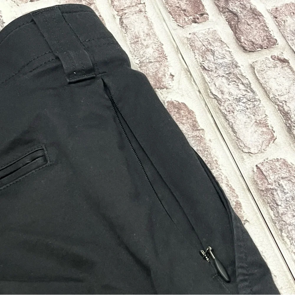 Oak Hill Tech Pant Black Golf Zippered Pockets Straight Business Casual 44x32‎